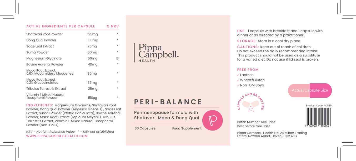 Peri-Balance (Peri-menopause & Menopause formula)