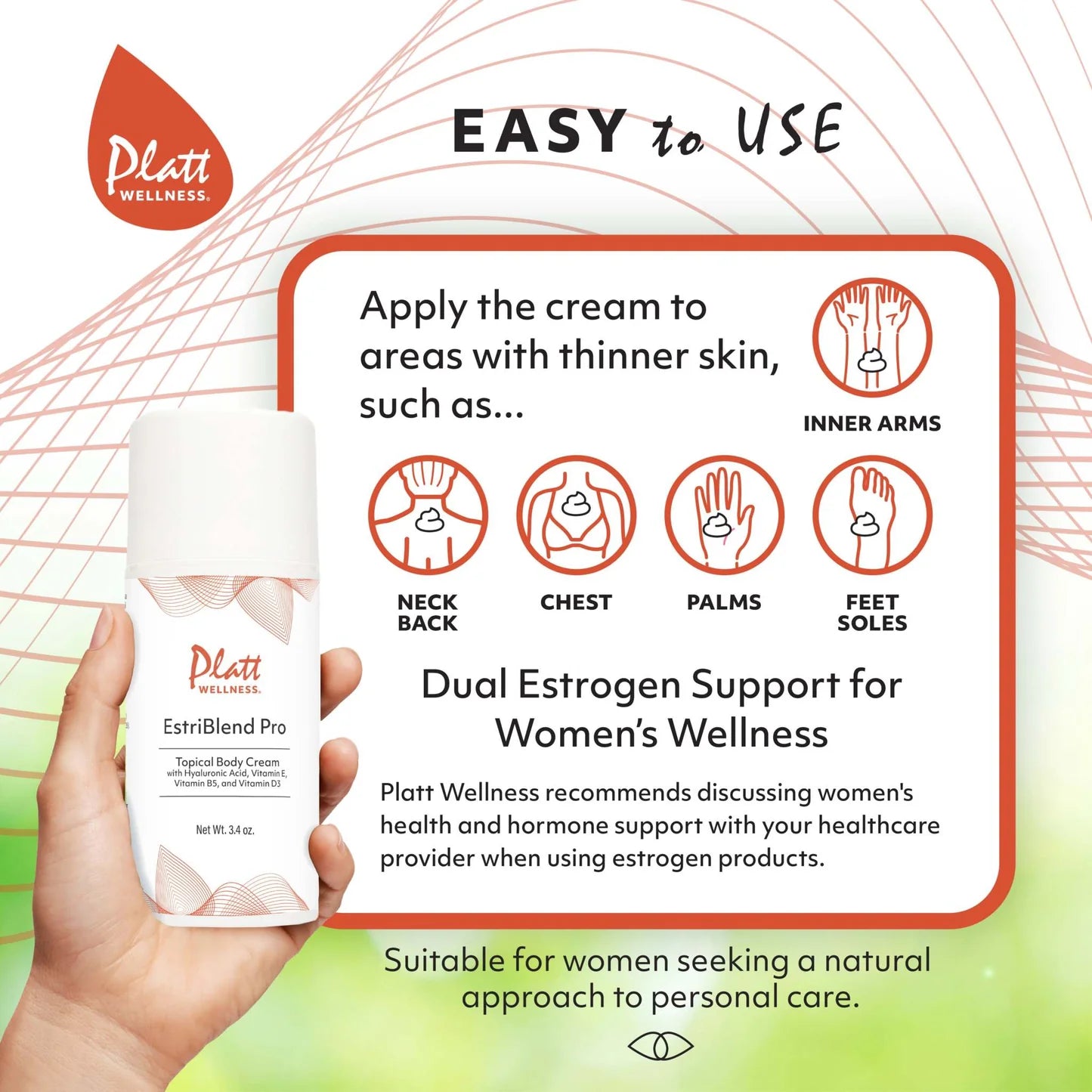 EstriBlend Pro™ Estradiol + Estriol Topical Cream | Estrogen Support