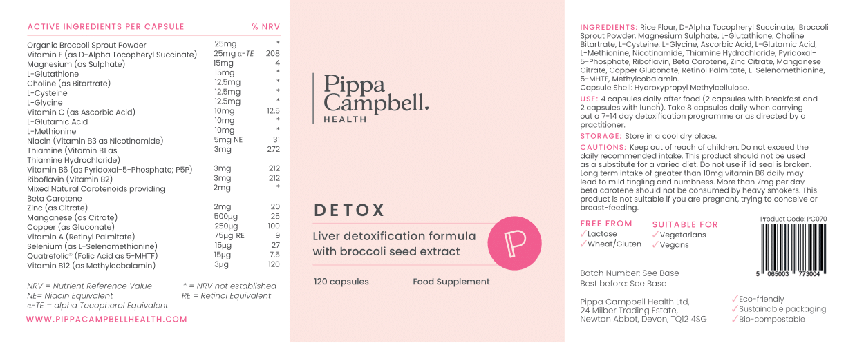 Detox (hormone & toxins with broccoli sprout powder)