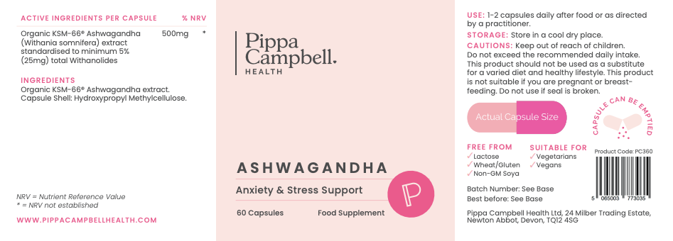 Ashwagandha (anti-anxiety, sleep & stress formula)